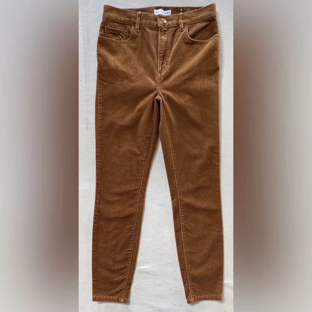 LOFT Corduroy High-Waist Skinny Pants (26/2) - Picture 3 of 15